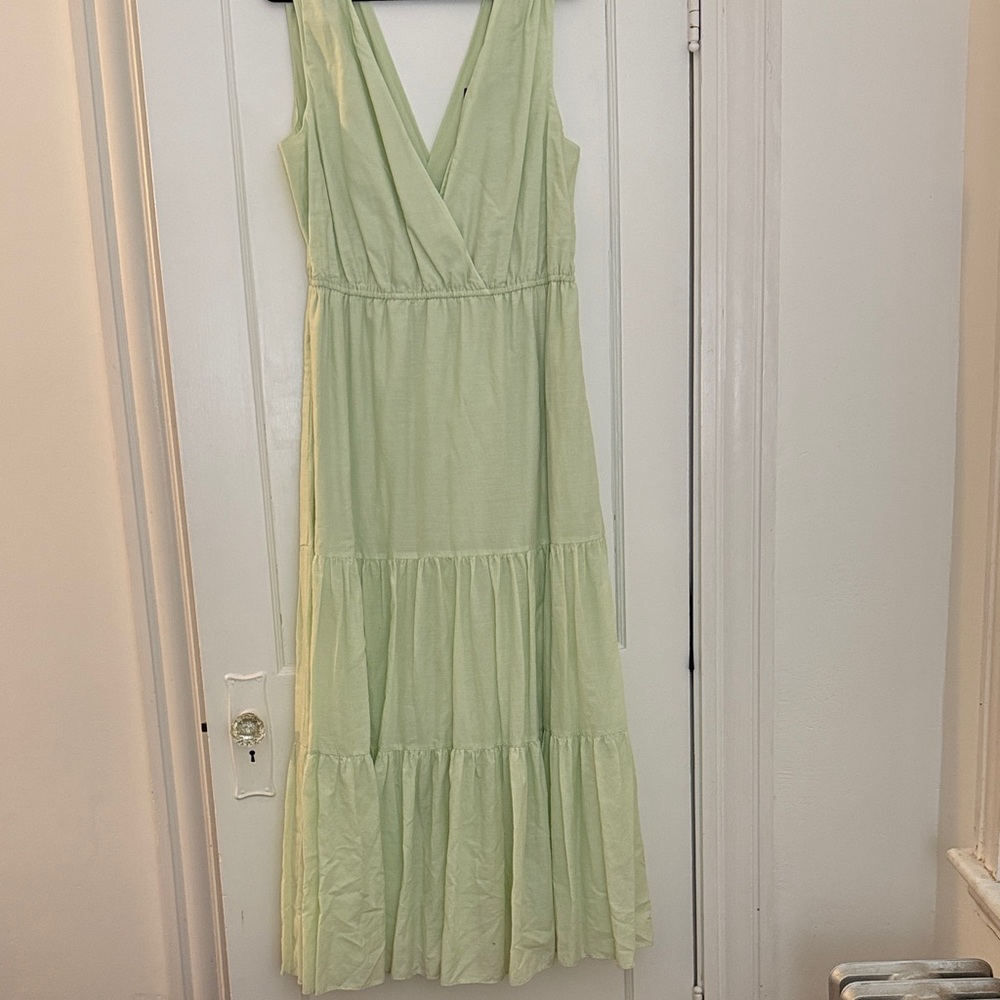 Banana Republic Elegant Green Sleeveless Dress spring nwt xl
